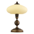 Jupiter - Pöytävalaisin BOLERO 1xE14/40W/230V beige/pronssi/patina