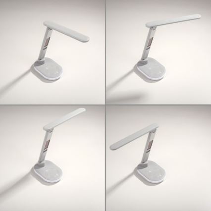 JUST LIGHT. 11018-16 - LED RGBW Kosketusohjattu pöytälamppu langattomalla latauksella TINA LED/4W/230V valkoinen