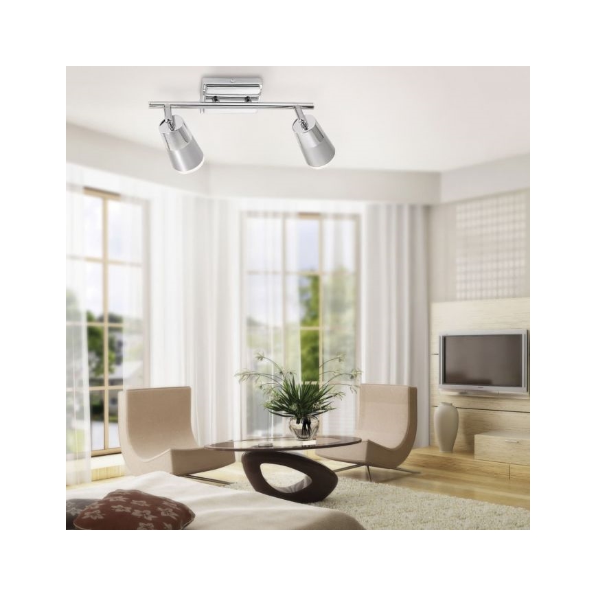 JUST LIGHT. 11229-17 - LED-kohdevalaisin DALLI 2xLED/3,5W/230V kiiltävä kromi