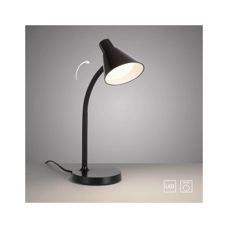 JUST LIGHT. 11248-18 - LED Joustava pöytälamppu PIXIE LED/4,5W/230V musta