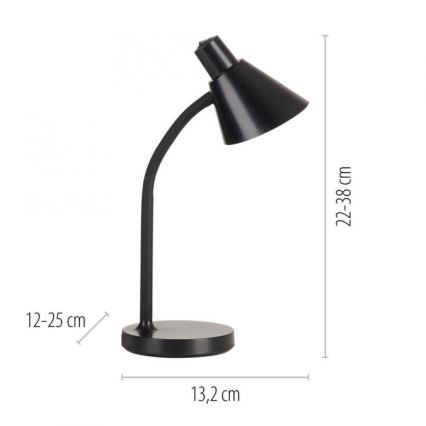 JUST LIGHT. 11248-18 - LED Joustava pöytälamppu PIXIE LED/4,5W/230V musta