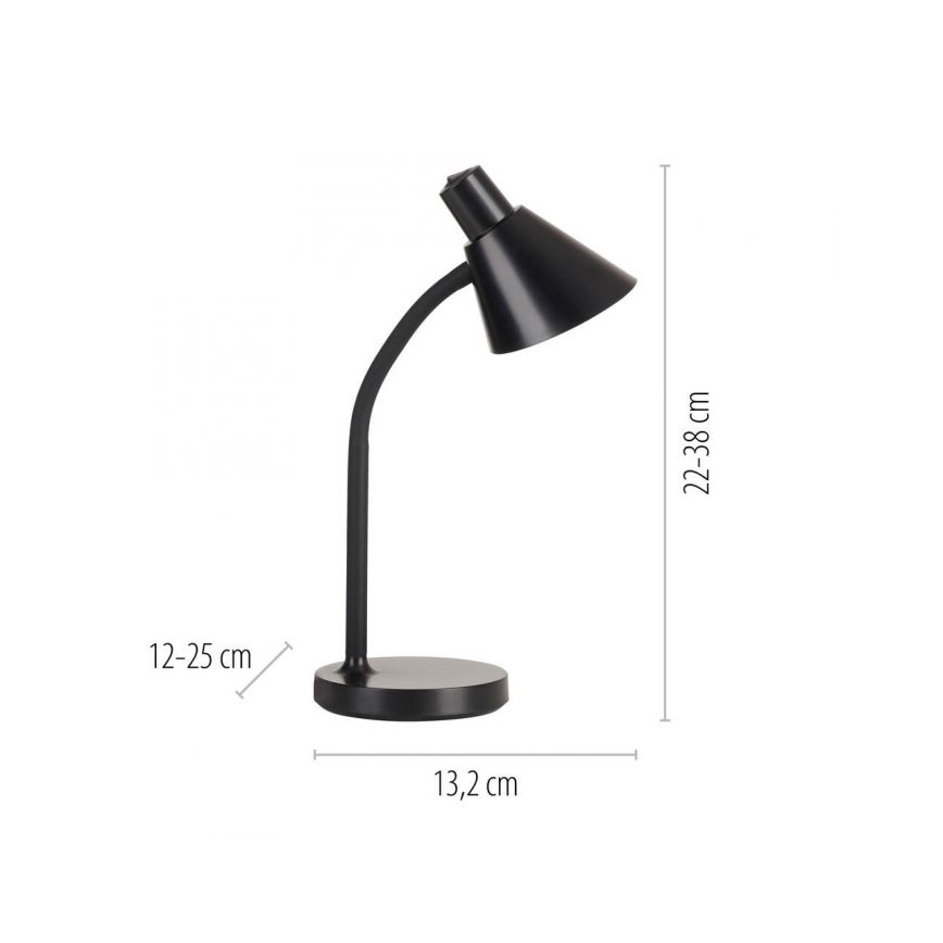 JUST LIGHT. 11248-18 - LED Joustava pöytälamppu PIXIE LED/4,5W/230V musta