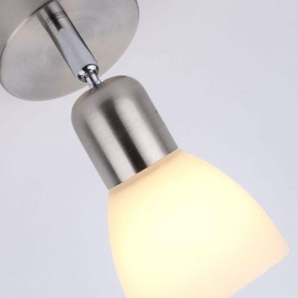 JUST LIGHT. 11951-55 - Seinäkohdevalo KARO 1xE14/40W/230V mattakromi