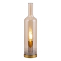 JUST LIGHT. 14006-27 - Pöytälamppu BOTTLE 1xE14/25W/230V beige/savunharmaa