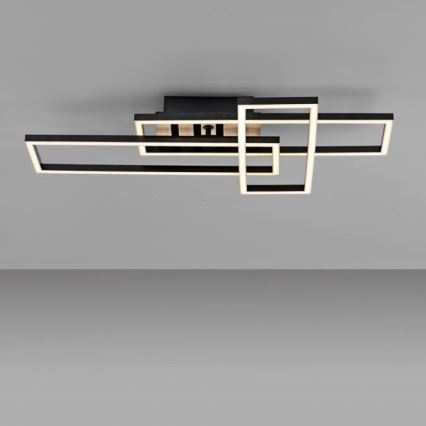 JUST LIGHT. 14051-79 - LED-kattovalaisin AKUSTIKA LED/20,5W/230V tammi/musta