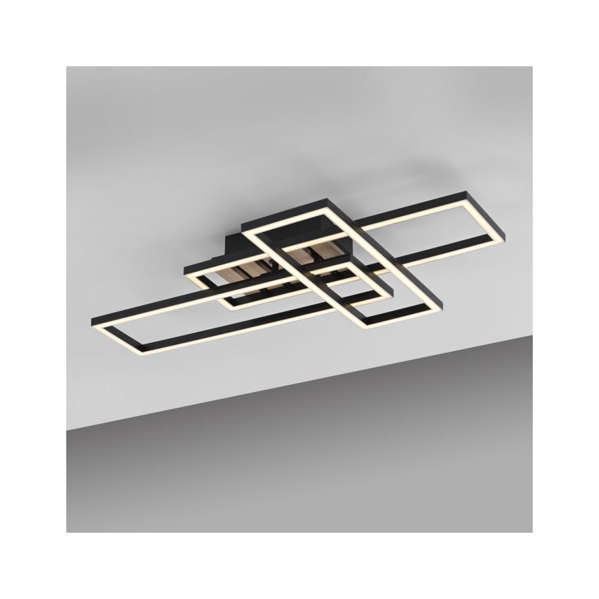 JUST LIGHT. 14051-79 - LED-kattovalaisin AKUSTIKA LED/20,5W/230V tammi/musta