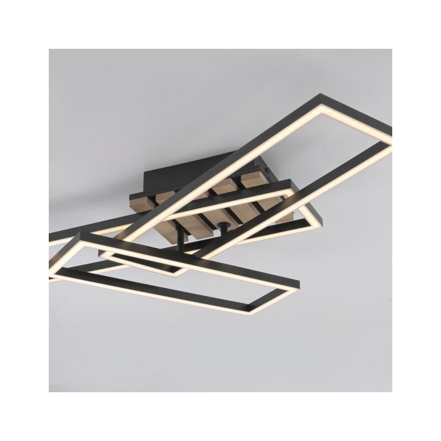 JUST LIGHT. 14051-79 - LED-kattovalaisin AKUSTIKA LED/20,5W/230V tammi/musta