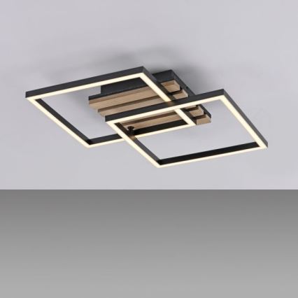 JUST LIGHT. 14053-79 - LED-kattovalaisin AKUSTIKA LED/15W/230V tammi/musta