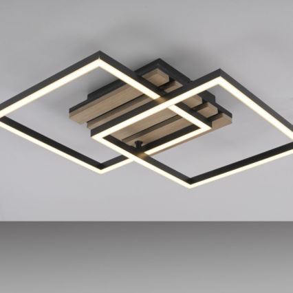JUST LIGHT. 14053-79 - LED-kattovalaisin AKUSTIKA LED/15W/230V tammi/musta