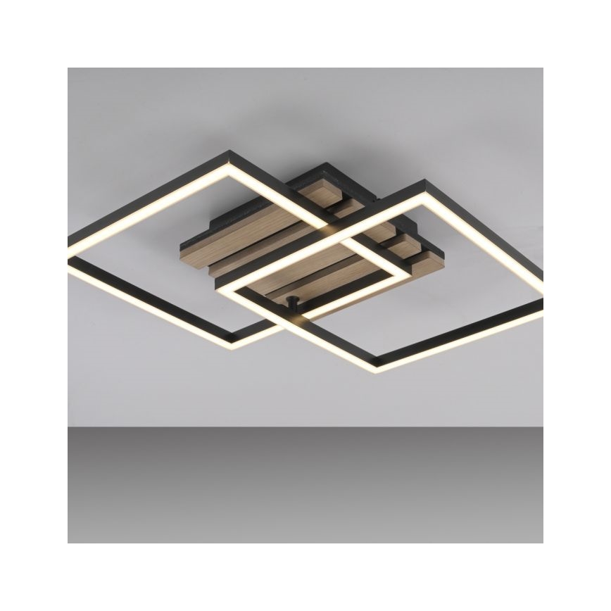 JUST LIGHT. 14053-79 - LED-kattovalaisin AKUSTIKA LED/15W/230V tammi/musta