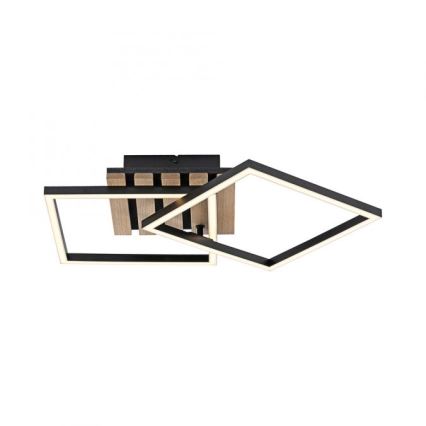 JUST LIGHT. 14053-79 - LED-kattovalaisin AKUSTIKA LED/15W/230V tammi/musta