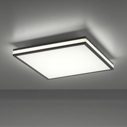 JUST LIGHT. 14110-18 - LED RGBW Himmennettävä kattovalo MARIO BLACK LED/19,5W/230V 2700-5000K + kauko-ohjaus