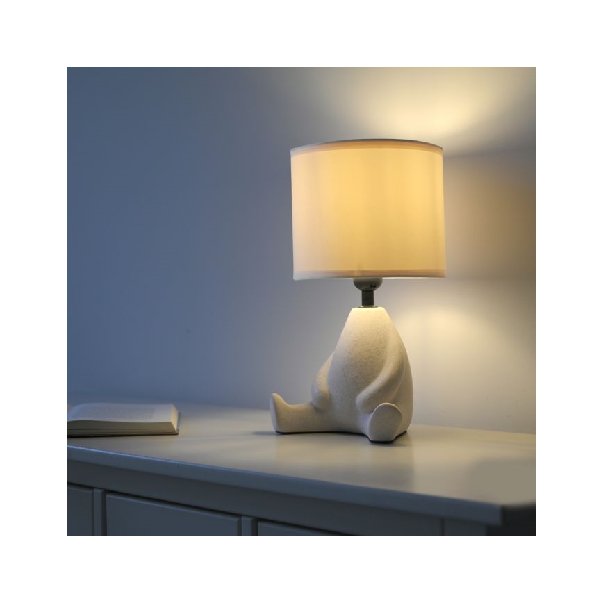 JUST LIGHT. 14190-39 - Pöytälamppu TED 1xE27/25W/230V beige