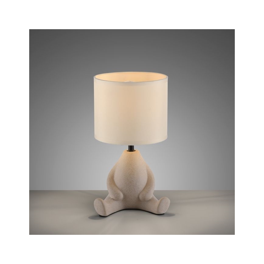 JUST LIGHT. 14190-39 - Pöytälamppu TED 1xE27/25W/230V beige