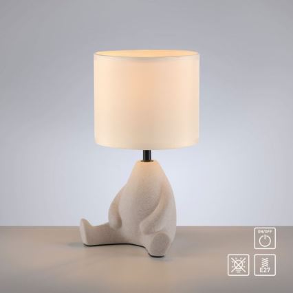 JUST LIGHT. 14190-39 - Pöytälamppu TED 1xE27/25W/230V beige