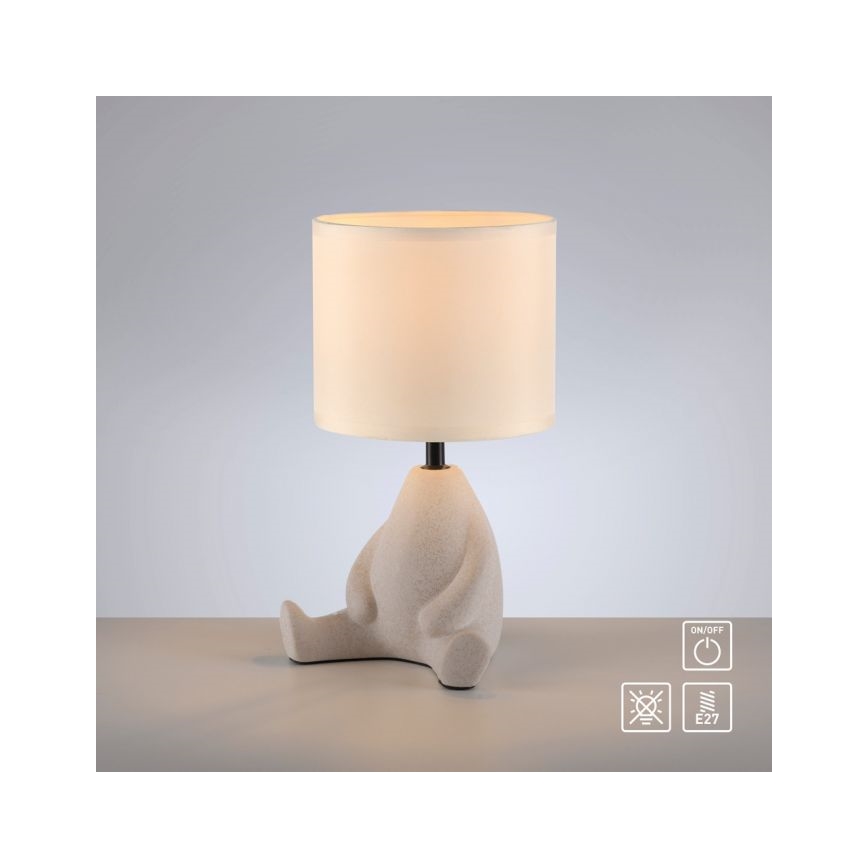 JUST LIGHT. 14190-39 - Pöytälamppu TED 1xE27/25W/230V beige