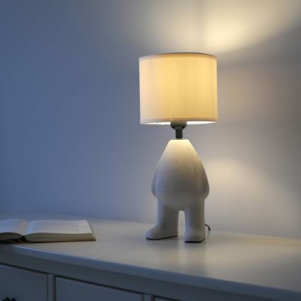 JUST LIGHT. 14191-39 - Pöytävalaisin TED 1xE27/25W/230V beige