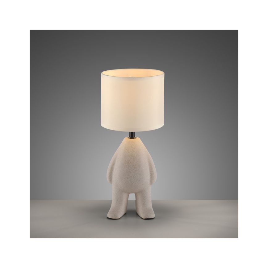 JUST LIGHT. 14191-39 - Pöytävalaisin TED 1xE27/25W/230V beige