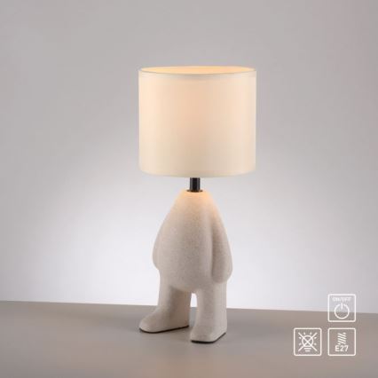 JUST LIGHT. 14191-39 - Pöytävalaisin TED 1xE27/25W/230V beige