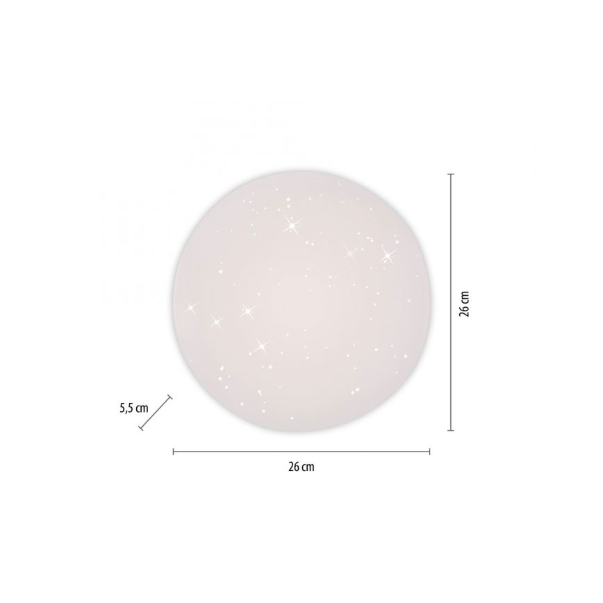 JUST LIGHT. 14275-16 - LED-kattovalaisin URANUS LED/10W/230V halkaisija 26 cm valkoinen