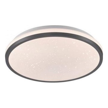 JUST LIGHT. 14293-18 - Himmennettävä LED-kattovalaisin KYLE LED/10W/230V halkaisija 28 cm musta