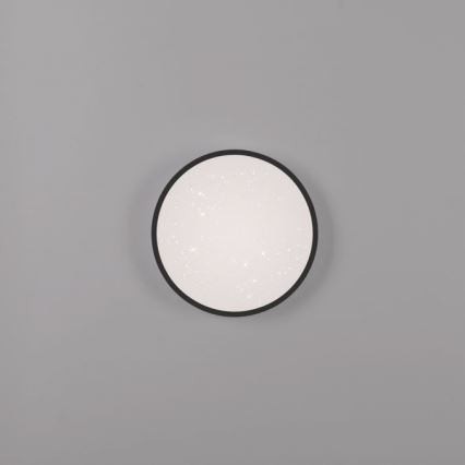 JUST LIGHT. 14293-18 - Himmennettävä LED-kattovalaisin KYLE LED/10W/230V halkaisija 28 cm musta