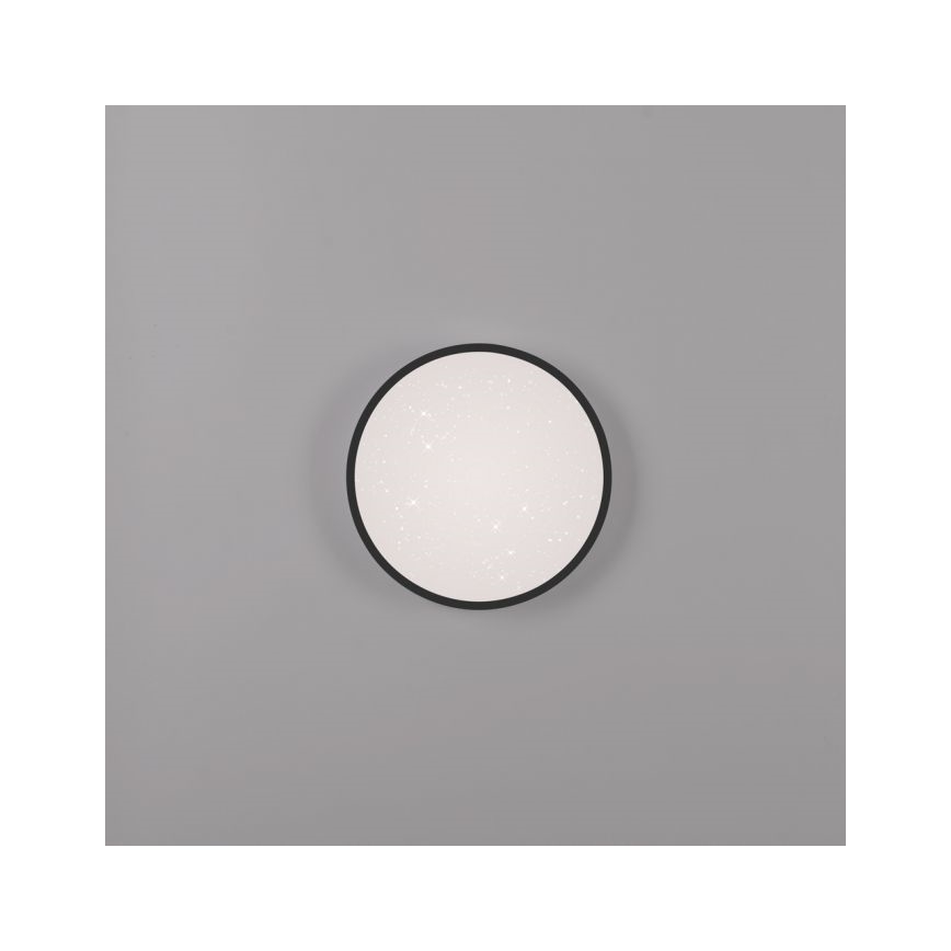 JUST LIGHT. 14293-18 - Himmennettävä LED-kattovalaisin KYLE LED/10W/230V halkaisija 28 cm musta
