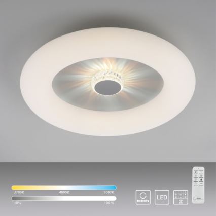 JUST LIGHT. 14383-16 - Himmennettävä LED-kattovalaisin VERTIGO LED/26W/230V 2700-5000K valkoinen + kauko-ohjaus