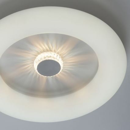 JUST LIGHT. 14383-16 - Himmennettävä LED-kattovalaisin VERTIGO LED/26W/230V 2700-5000K valkoinen + kauko-ohjaus