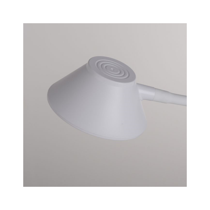 JUST LIGHT. 14414-16 - LED Himmennettävä joustava kosketuspöytälamppu langattomalla latauksella PUCKI LED/4,5W/230V valkoinen