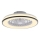 JUST LIGHT. 14447-18 - LED RGBW himmennettävä kattotuuletin valolla LENO LED/44W/230V 3000-6500K halkaisija 48,6 cm valkoinen + kaukosäädin