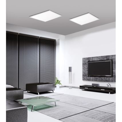 JUST LIGHT. 14681-16 - LED RGB Himmennetty kiinteä paneeli LOLA FLAT LED/28W/230V 2700-5000K + kauko-ohjaus