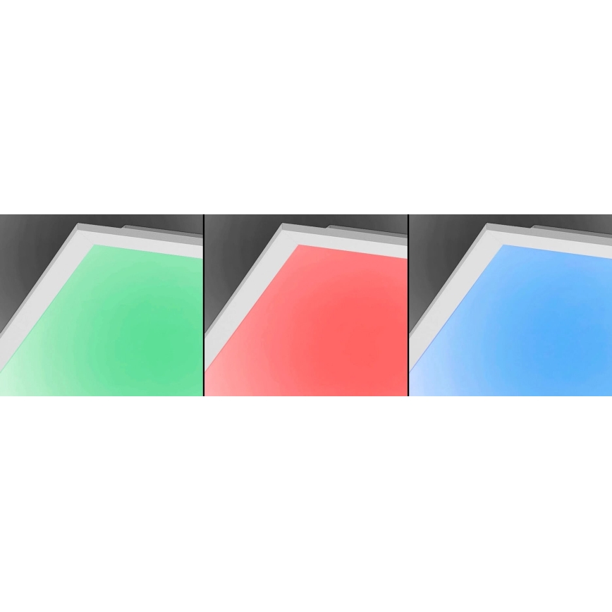 JUST LIGHT. 14681-16 - LED RGB Himmennetty kiinteä paneeli LOLA FLAT LED/28W/230V 2700-5000K + kauko-ohjaus