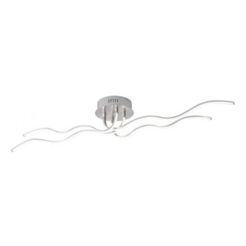 JUST LIGHT. 15126-55 - Kiinteä LED-kattokruunu WAVE LED/29,4W/230V mattakromi