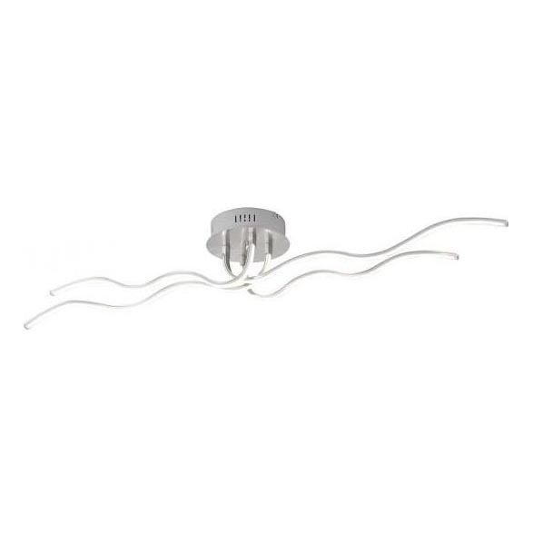 JUST LIGHT. 15126-55 - Kiinteä LED-kattokruunu WAVE LED/29,4W/230V mattakromi