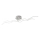 JUST LIGHT. 15126-55 - Kiinteä LED-kattokruunu WAVE LED/29,4W/230V mattakromi
