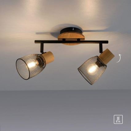 JUST LIGHT. 15192-79 - Kohdevalo TAMIS 2xE14/10W/230V
