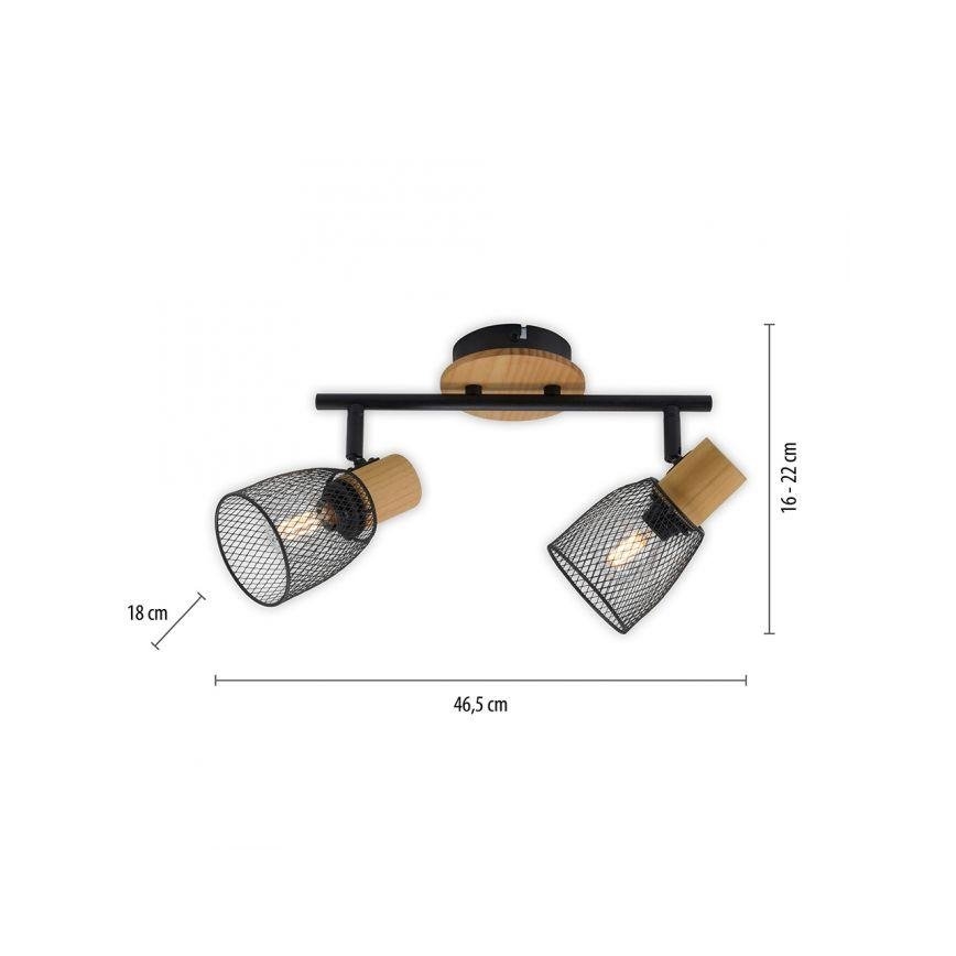 JUST LIGHT. 15192-79 - Kohdevalo TAMIS 2xE14/10W/230V