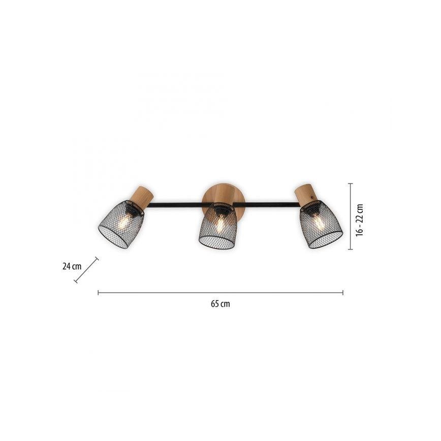 JUST LIGHT. 15193-79 - Kohdevalo TAMIS 3xE14/10W/230V