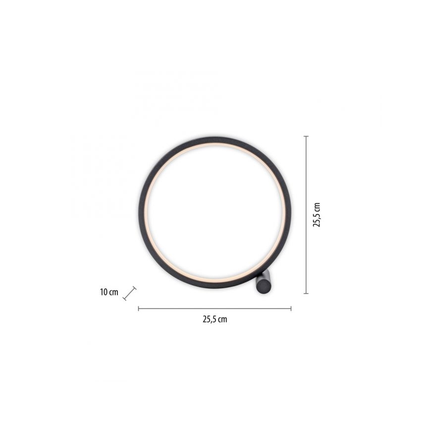 JUST LIGHT. 15395-18 - LED-pöytävalaisin MINI RITUS LED/10,5W/230V musta