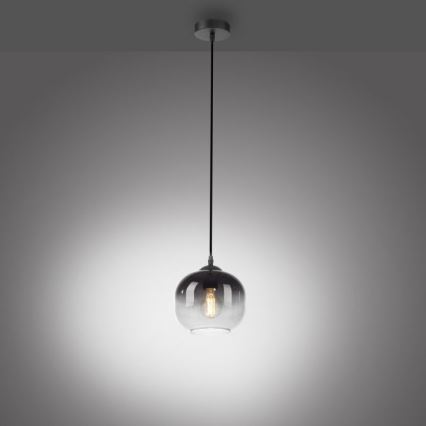 JUST LIGHT. 15420-18 - Kattokruunu johdossa ZEA 1xE27/25W/230V musta
