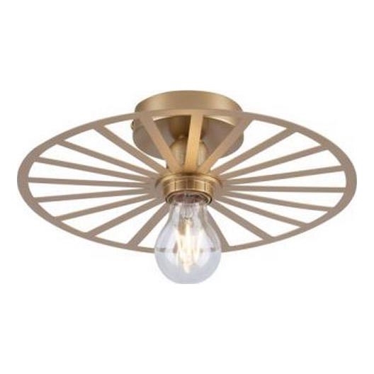 JUST LIGHT. 15635-60 - Kattovalo SPIKE 1xE27/40W/230V halkaisija 30 cm messinki