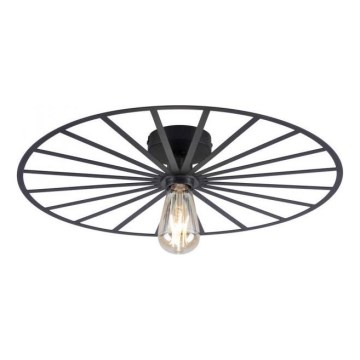 JUST LIGHT. 15636-18 - Kattovalo SPIKE 1xE27/40W/230V halkaisija 50 cm musta