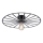 JUST LIGHT. 15636-18 - Kattovalo SPIKE 1xE27/40W/230V halkaisija 50 cm musta