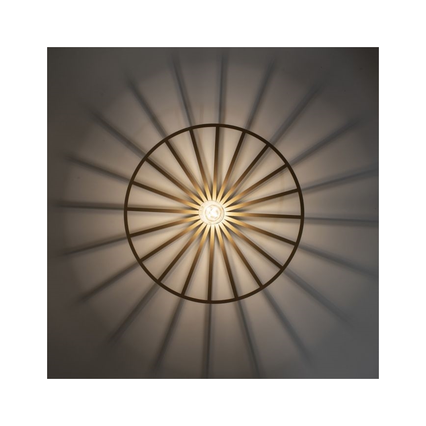 JUST LIGHT. 15636-60 - Kattovalo SPIKE 1xE27/40W/230V halkaisija 50 cm messinki