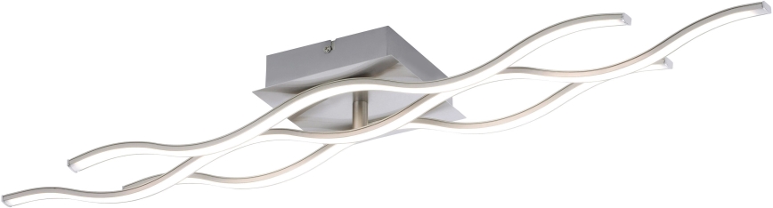 JUST LIGHT. 16266-55 - Himmennettävä LED-RGB-kattovalaisin LOLA WAVE LED/30W/230V 2700-5000K + kauko-ohjaus