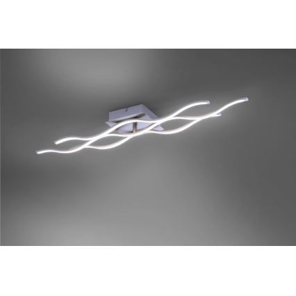 JUST LIGHT. 16266-55 - Himmennettävä LED-RGB-kattovalaisin LOLA WAVE LED/30W/230V 2700-5000K + kauko-ohjaus