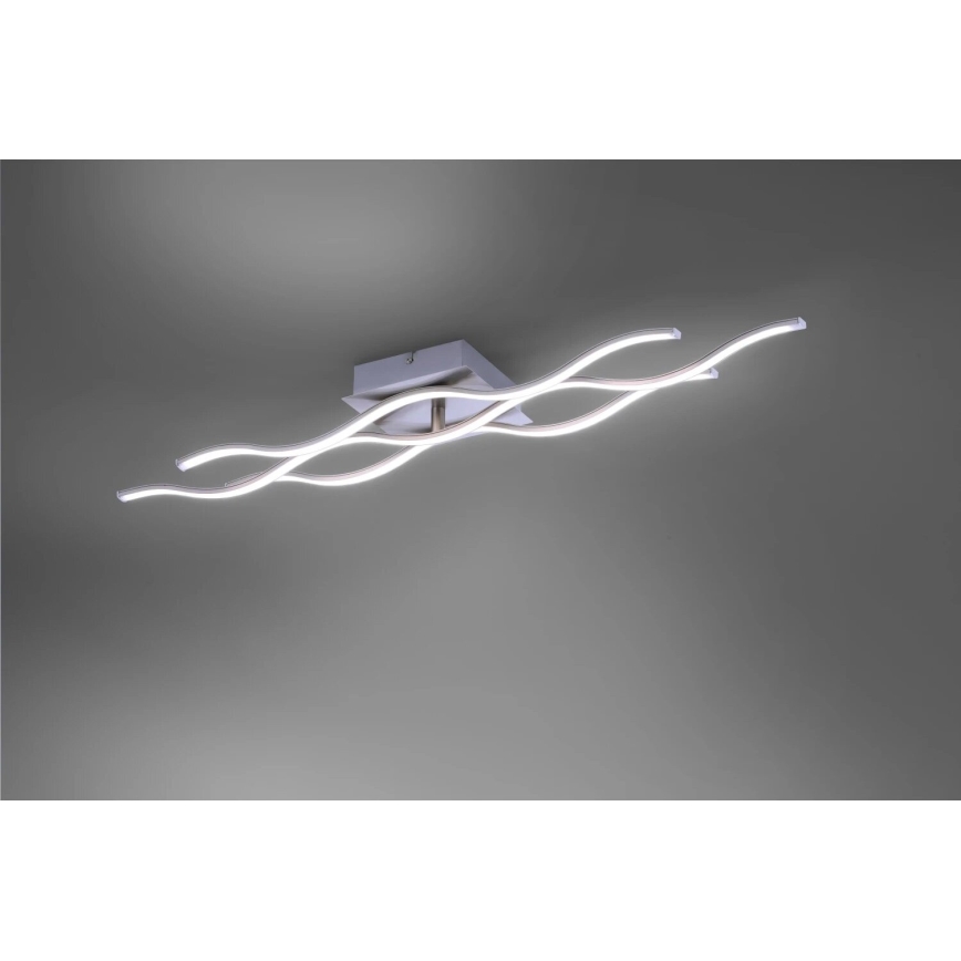 JUST LIGHT. 16266-55 - Himmennettävä LED-RGB-kattovalaisin LOLA WAVE LED/30W/230V 2700-5000K + kauko-ohjaus