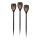 JUST LIGHT. 19106-18-3 - SETTI 3x LED-aurinkovalaistus FACKEL LED/0,24W/1,2V 200 mAh IP44 musta