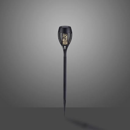 JUST LIGHT. 19106-18-3 - SETTI 3x LED-aurinkovalaistus FACKEL LED/0,24W/1,2V 200 mAh IP44 musta